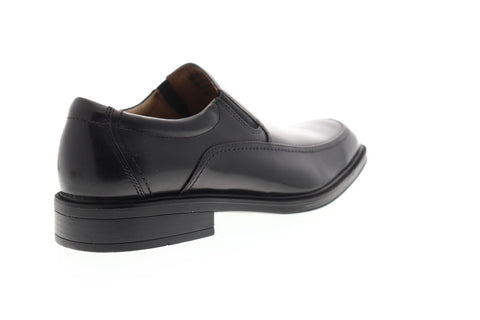 Florsheim Bogan Mens Black Leather Casual Dress Slip On Loafers Shoes