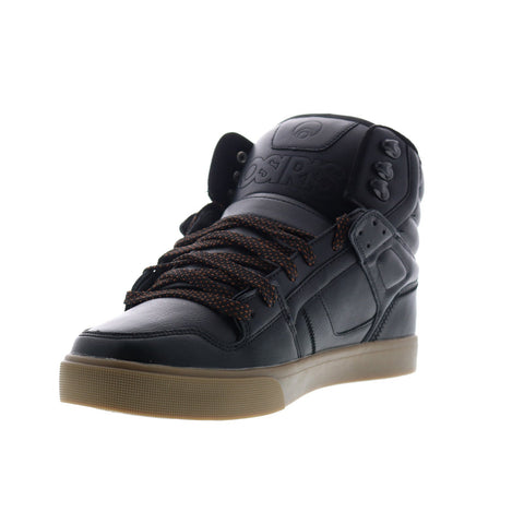 Osiris Clone 1322 2708 Mens Black Leather Lace Up Skate Sneakers Shoes