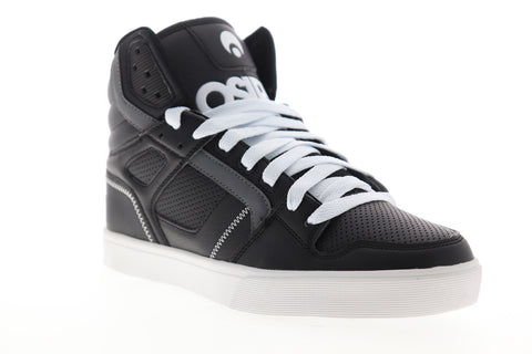 Osiris Clone 1322 149 Mens Black Leather Skate Inspired Sneakers Shoes
