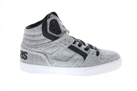 Osiris Clone 1322 2706 Mens Gray Canvas Skate Inspired Sneakers Shoes