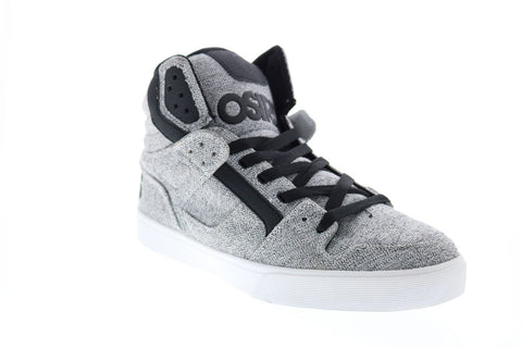 Osiris Clone 1322 2706 Mens Gray Canvas Skate Inspired Sneakers Shoes