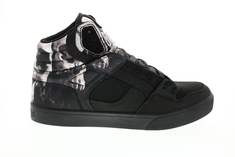 Osiris Clone 1322 2754 Mens Black Canvas Skate Inspired Sneakers Shoes