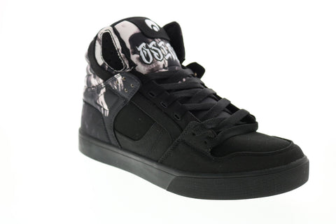 Osiris Clone 1322 2754 Mens Black Canvas Skate Inspired Sneakers Shoes