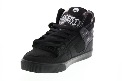 Osiris Clone 1322 2754 Mens Black Canvas Skate Inspired Sneakers Shoes