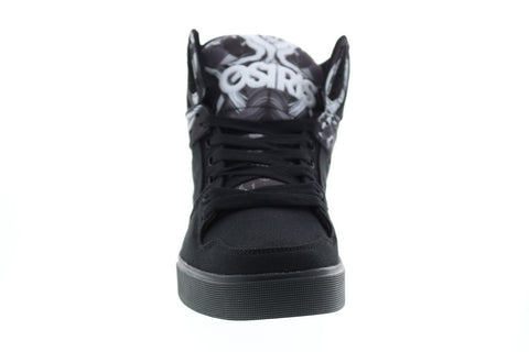 Osiris Clone 1322 2771 Mens Black Canvas Skate Inspired Sneakers Shoes