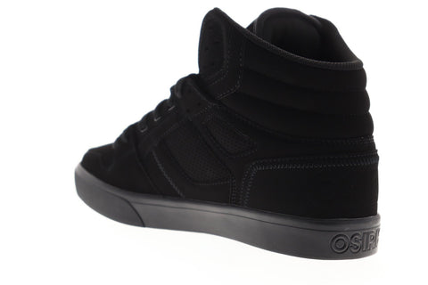 Osiris Clone Mens Black Nubuck Athletic Lace Up Skate Shoes