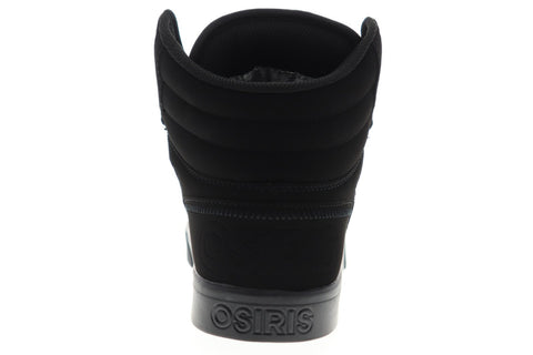 Osiris Clone Mens Black Nubuck Athletic Lace Up Skate Shoes