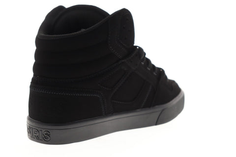 Osiris Clone Mens Black Nubuck Athletic Lace Up Skate Shoes