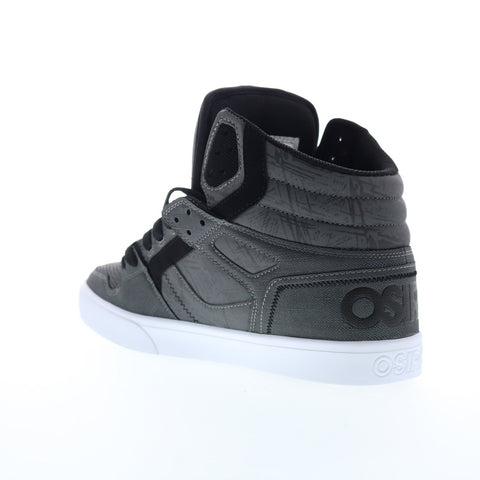 Osiris Clone 1322 2669 Mens Gray Canvas Lace Up Athletic Skate Shoes