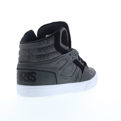 Osiris Clone 1322 2669 Mens Gray Canvas Lace Up Athletic Skate Shoes