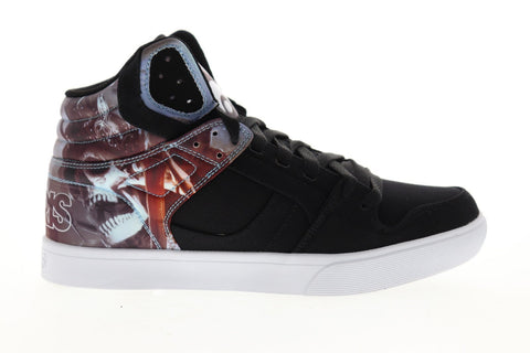 Osiris Clone 1322 2730 Mens Black Canvas Athletic Lace Up Skate Shoes