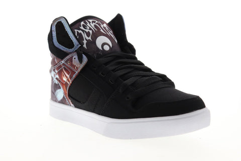Osiris Clone 1322 2730 Mens Black Canvas Athletic Lace Up Skate Shoes