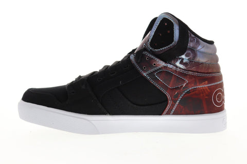 Osiris Clone 1322 2730 Mens Black Canvas Athletic Lace Up Skate Shoes