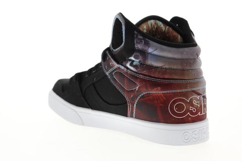 Osiris Clone 1322 2730 Mens Black Canvas Athletic Lace Up Skate Shoes