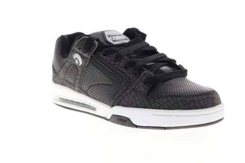 Osiris PXL 1331 2601 Mens Black Leather Lace Up Athletic Skate Shoes