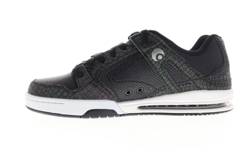 Osiris PXL 1331 2601 Mens Black Leather Lace Up Athletic Skate Shoes