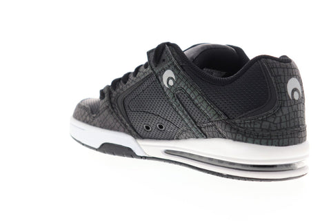 Osiris PXL 1331 2601 Mens Black Leather Lace Up Athletic Skate Shoes