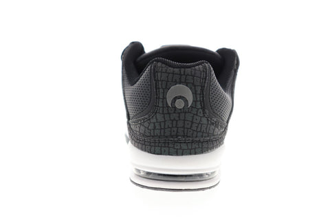 Osiris PXL 1331 2601 Mens Black Leather Lace Up Athletic Skate Shoes