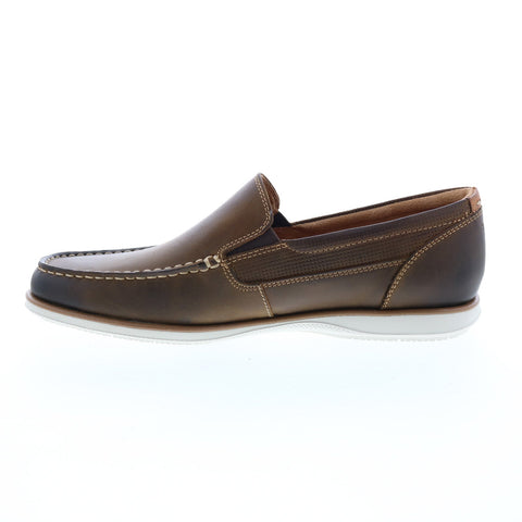 Florsheim Atlantic Venetian Mens Brown Wide Loafers & Slip Ons Casual Shoes