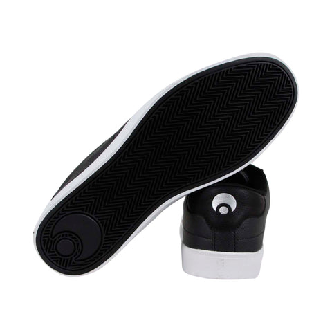 Osiris Mesa 1335 149 Mens Black Leather Low Top Lace Up Skate Sneakers Shoes