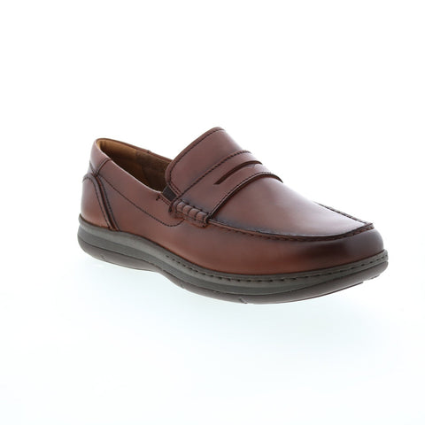 Florsheim Central Penny Mens Brown Wide Loafers & Slip Ons Penny Shoes