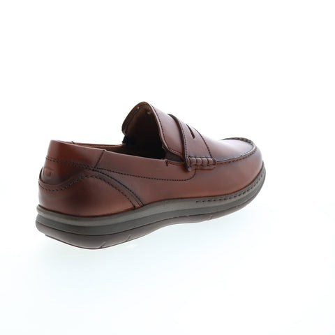 Florsheim Central Penny Mens Brown Wide Loafers & Slip Ons Penny Shoes