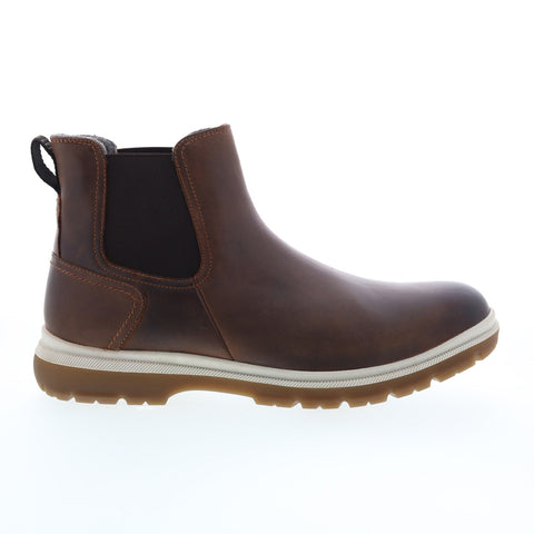 Florsheim Lookout Gore Boot 13395-215-M Mens Brown Leather Chelsea Boots