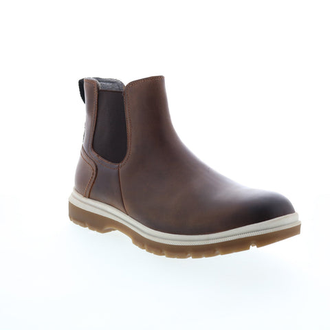 Florsheim Lookout Gore Boot 13395-215-W Mens Brown Wide Chelsea Boots