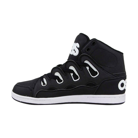 Osiris D3H 1341 137 Mens Black Leather High Top Athletic Surf Skate Shoes