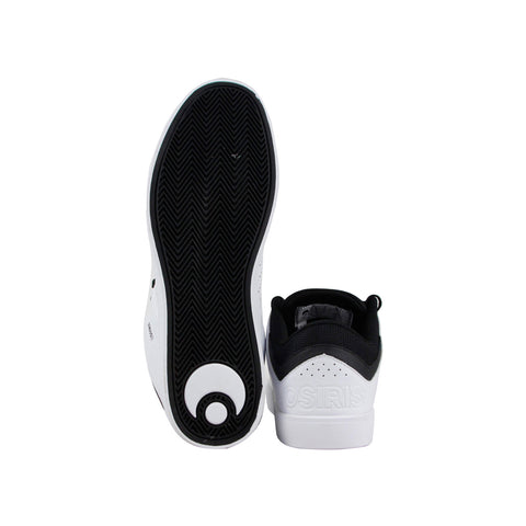 Osiris Techniq Vlc 1342 225 Mens White Leather Lace Up Skate Sneakers Shoes