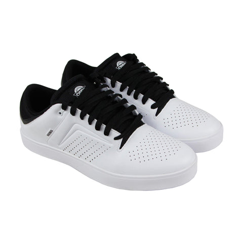 Osiris Techniq Vlc 1342 225 Mens White Leather Lace Up Skate Sneakers Shoes