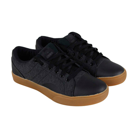 Osiris Turin 1345 119 Mens Black Canvas Lace Up Skate Sneakers Shoes