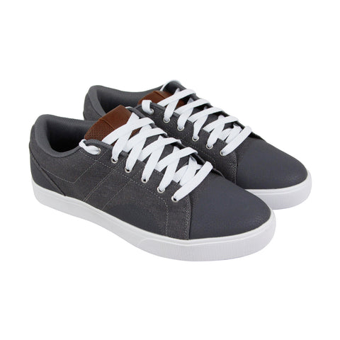 Osiris Turin 1345 2594 Mens Gray Leather Low Top Lace Up Skate Sneakers Shoes
