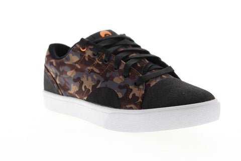 Osiris Turin 1345 2655 Mens Black Suede Camouflage Low Top Skate Sneakers Shoes