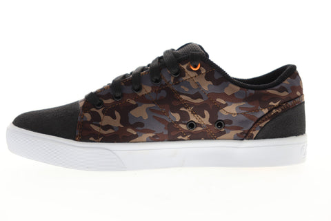 Osiris Turin 1345 2655 Mens Black Suede Camouflage Low Top Skate Sneakers Shoes