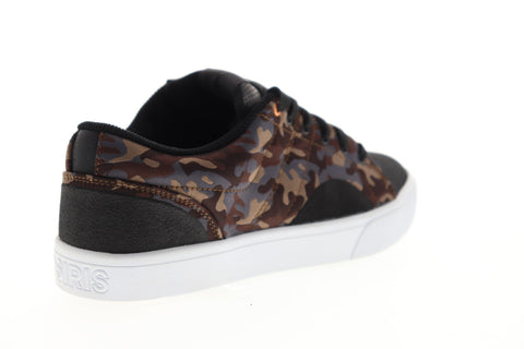 Osiris Turin 1345 2655 Mens Black Suede Camouflage Low Top Skate Sneakers Shoes