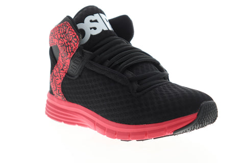 Osiris Equinox LTE 1355 2105 Mens Black Mesh Mid Top Skate Sneakers Shoes