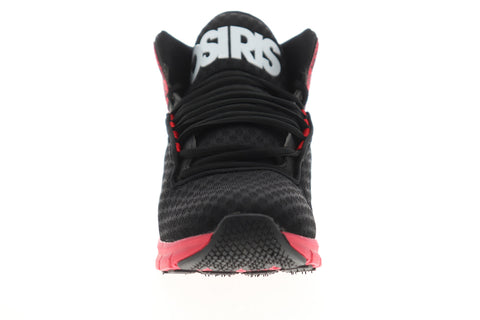 Osiris Equinox LTE 1355 2105 Mens Black Mesh Mid Top Skate Sneakers Shoes