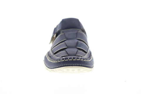 GBX Sentaur 135593 Mens Blue Suede Adjustable Strap Sport Sandals Shoes