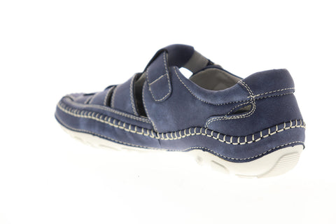 GBX Sentaur 135593 Mens Blue Suede Adjustable Strap Sport Sandals Shoes