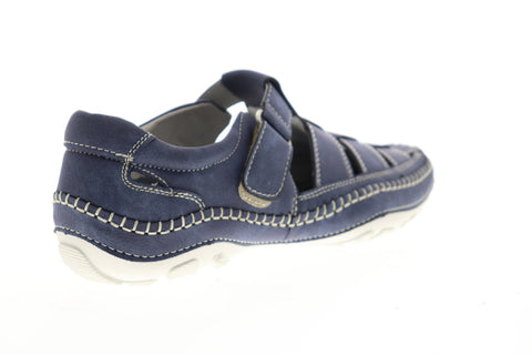 GBX Sentaur 135593 Mens Blue Suede Adjustable Strap Sport Sandals Shoes