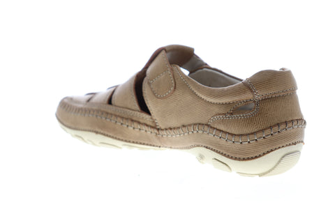 GBX Sentaur 135594-4 Mens Brown Leather Adjustable Strap Sport Sandals Shoes