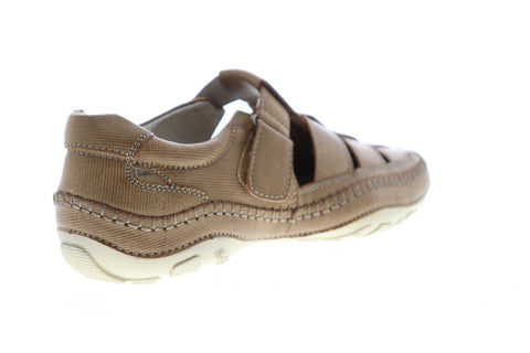 GBX Sentaur 135594-4 Mens Brown Leather Adjustable Strap Sport Sandals Shoes