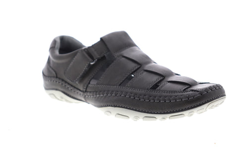 GBX Sentaur 135598-8 Mens Gray Leather Sport Sandals Shoes