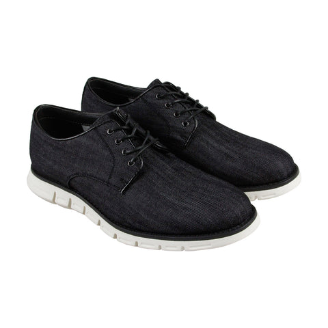 GBX Hayze 136061 Mens Black Canvas Lace Up Plain Toe Oxfords Shoes