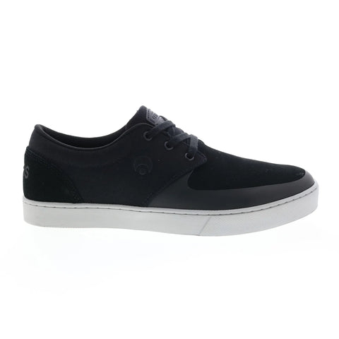 Osiris Extra 1364 696 Mens Black Suede Skate Inspired Sneakers Shoes