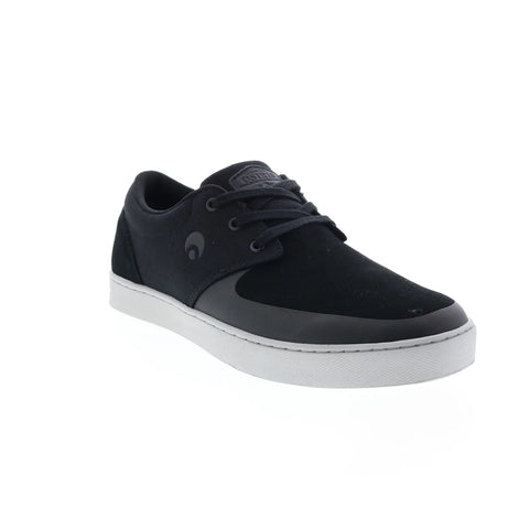 Osiris Extra 1364 696 Mens Black Suede Skate Inspired Sneakers Shoes