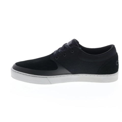 Osiris Extra 1364 696 Mens Black Suede Skate Inspired Sneakers Shoes