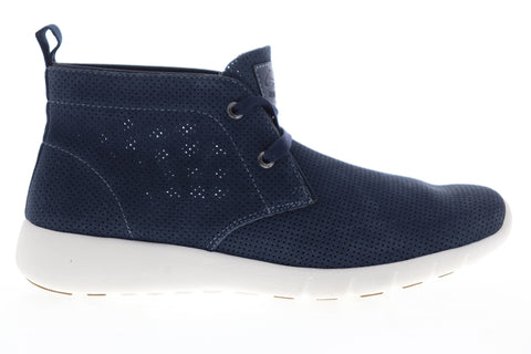 GBX Amaro 137623 Mens Blue Nubuck Leather Low Top Lifestyle Sneakers Shoes