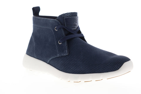 GBX Amaro 137623 Mens Blue Nubuck Leather Low Top Lifestyle Sneakers Shoes